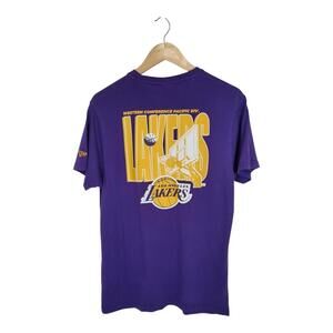 Los Angeles Lakers New Era Nba Backprint T-Shirt Purple Medium 60364617